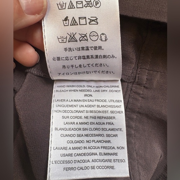 Guess Milk Chocolate 3/4 Sleeve Lightweight 100% Silk Sheath Mini Dress size XS - Picture 9 of 9